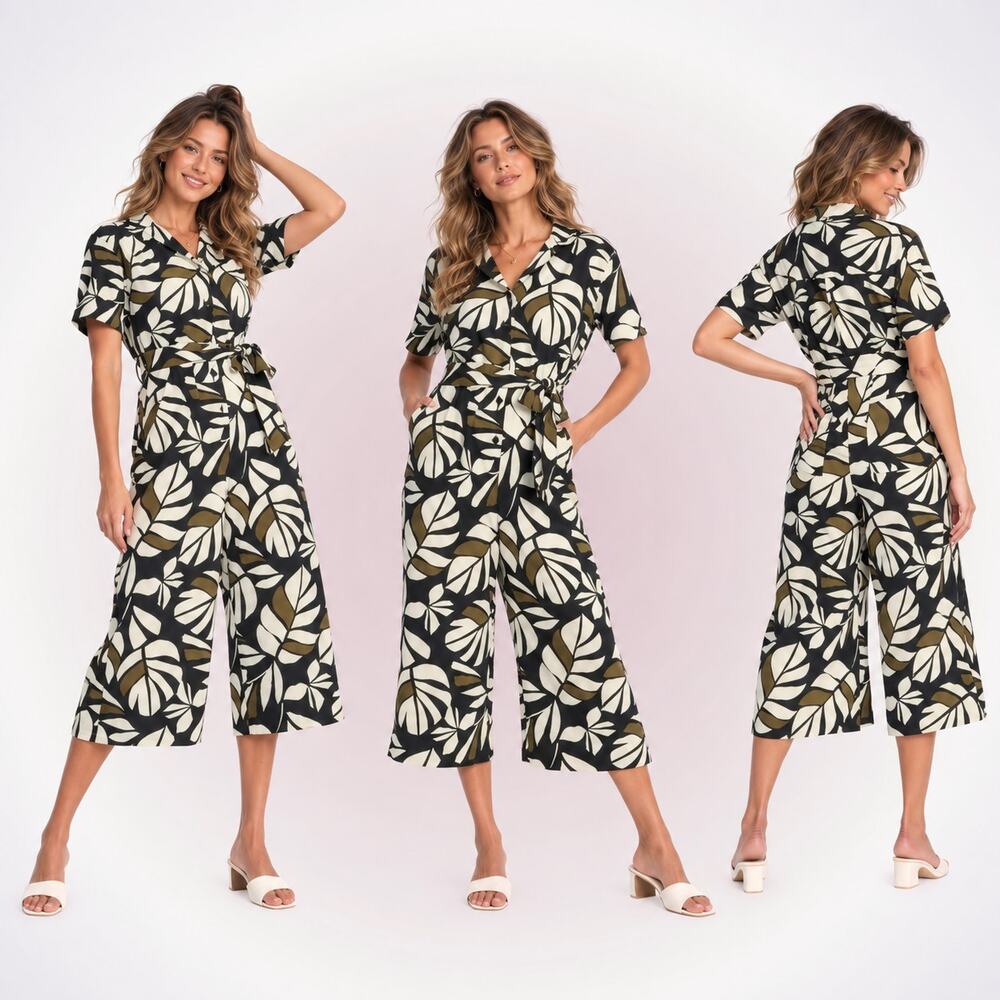 Tabitha Brown for Target Pattern Belted Jumpsuit | Sz XS